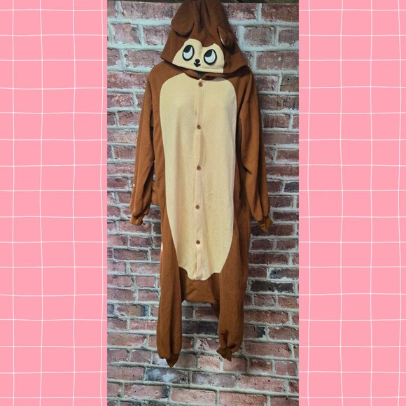 Unisex SILVER LILLY Kigurumi Button Down Onesie Monkey Pajama Small - Picture 1 of 8